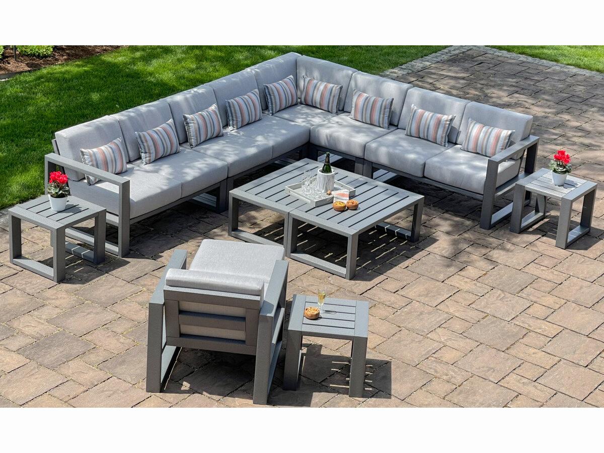 Seaside Casual Mia Recycled Plastic Cushion Patio Lounge Set
