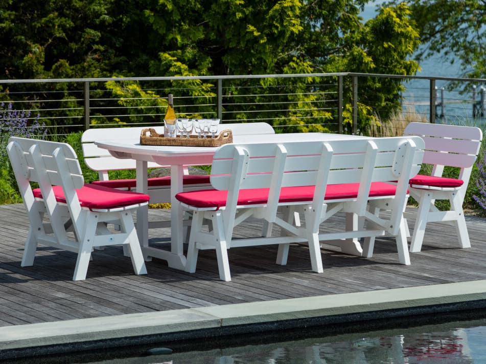 Seaside Casual Portsmouth Recycled Plastic Patio Dining Set