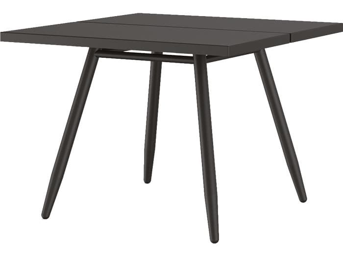 Seaside Casual Via Aluminum Stipa Square Outdoor Patio Dining Table