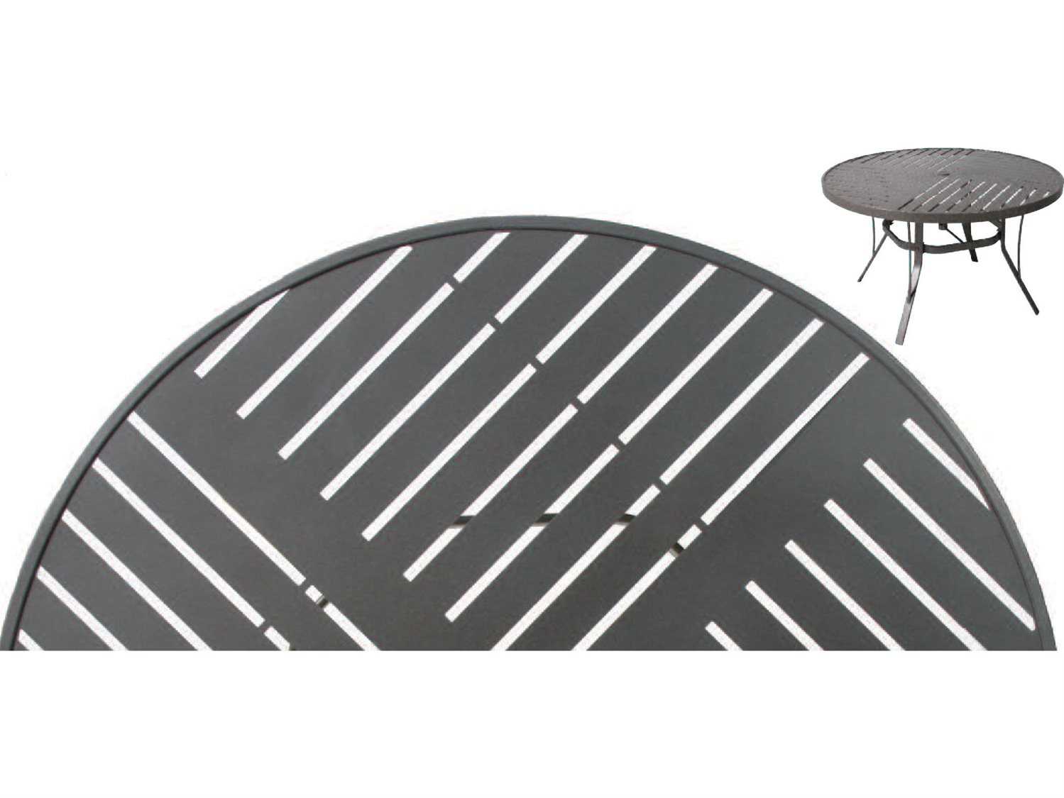 Suncoast Slat Aluminum Oval Patio Dining Table