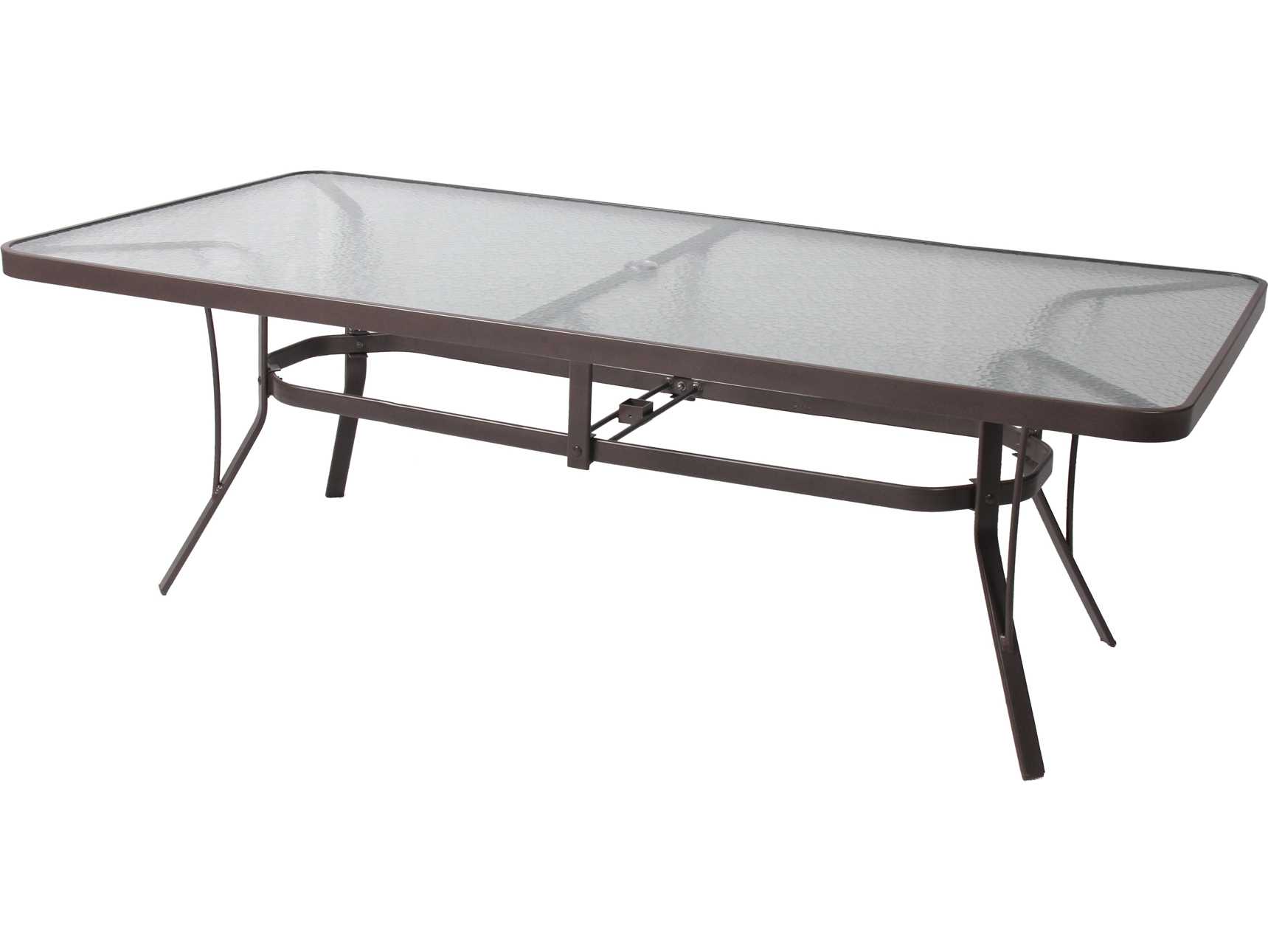 Suncoast Aluminum Oval Glass Top Outdoor Patio Counter Table