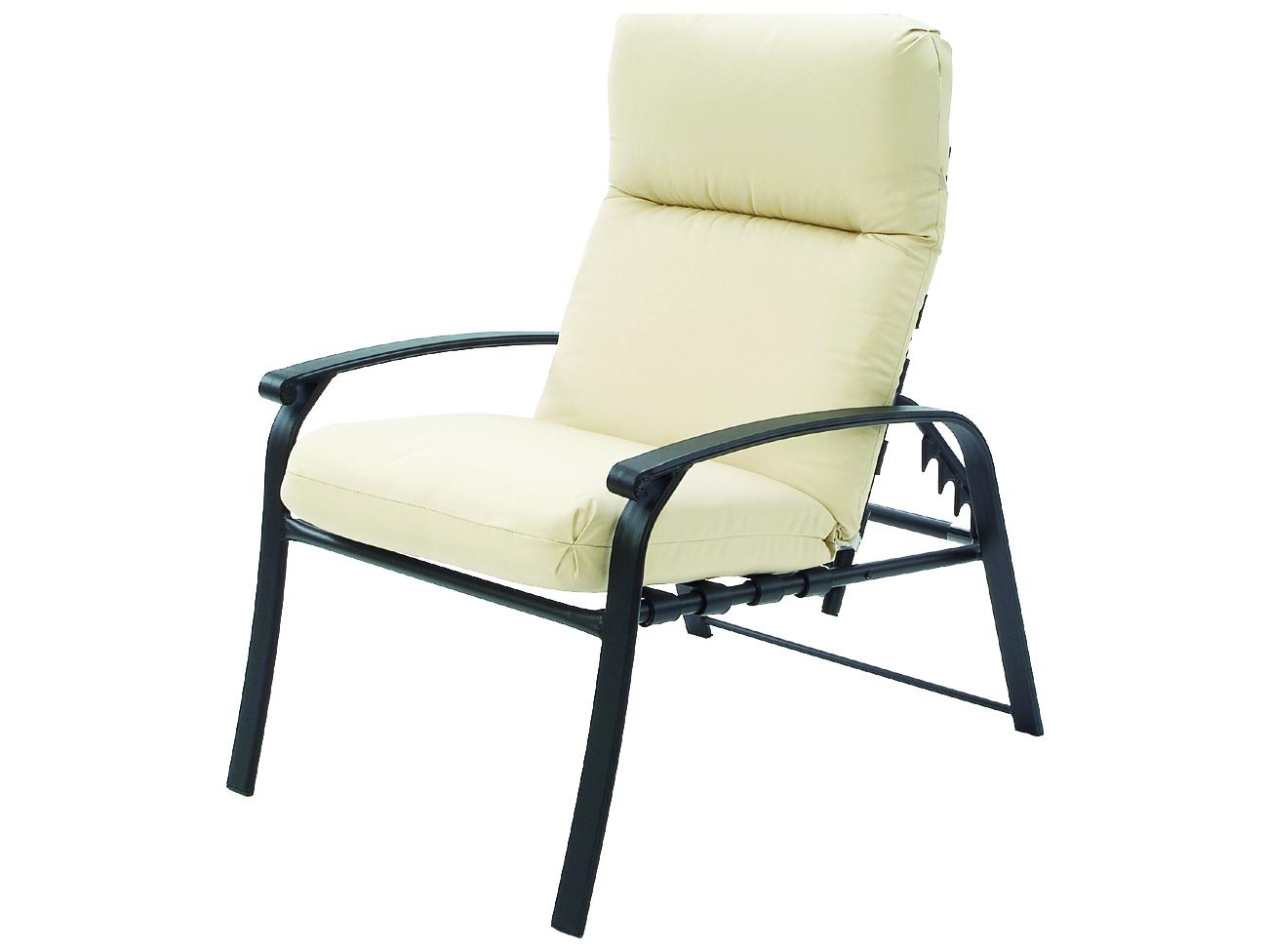 Suncoast Rosetta Cushion Aluminum Recliner Outdoor Lounge Chair