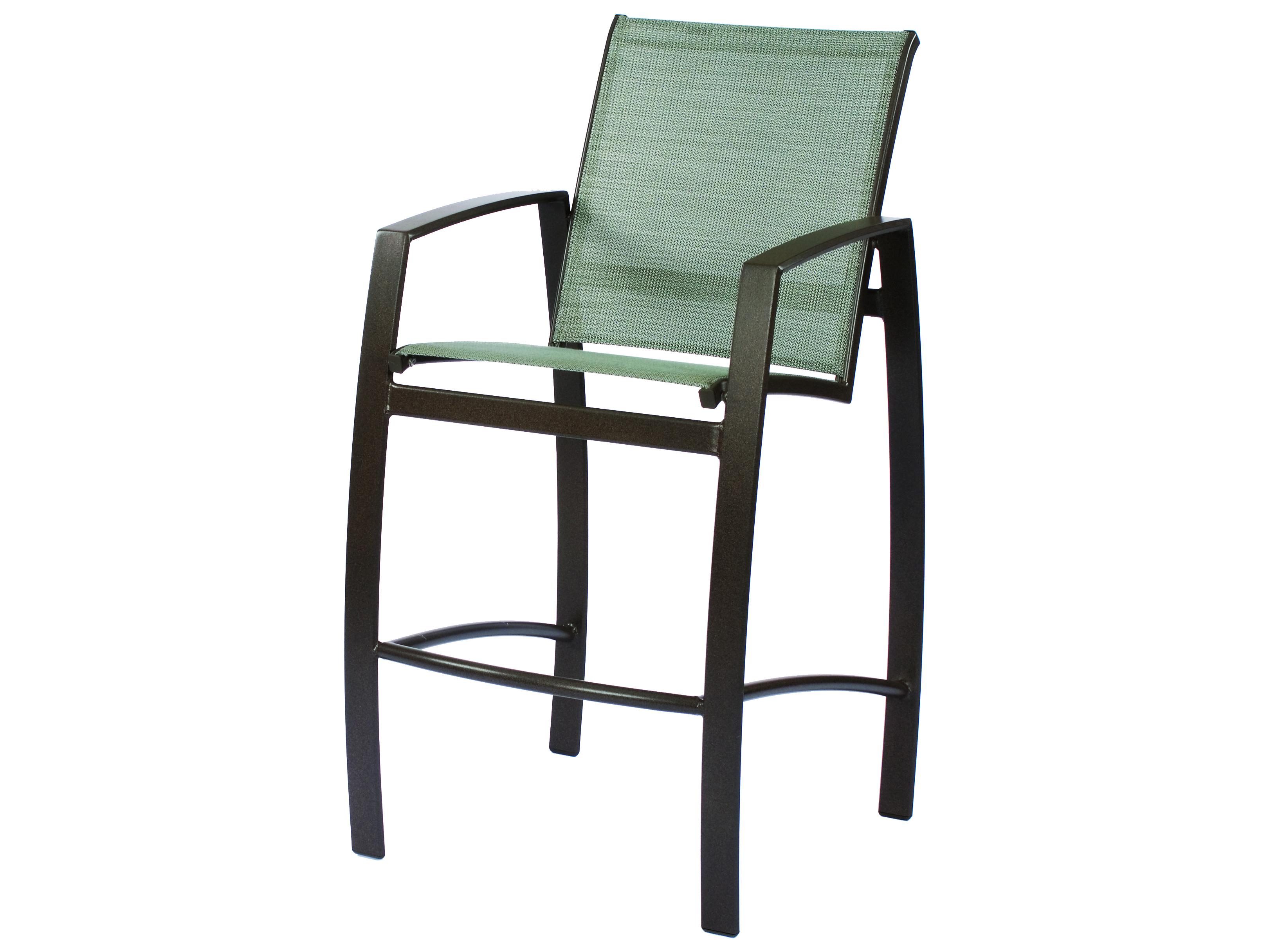 Suncoast Vision Sling Aluminum Arm Outdoor Bar Stool