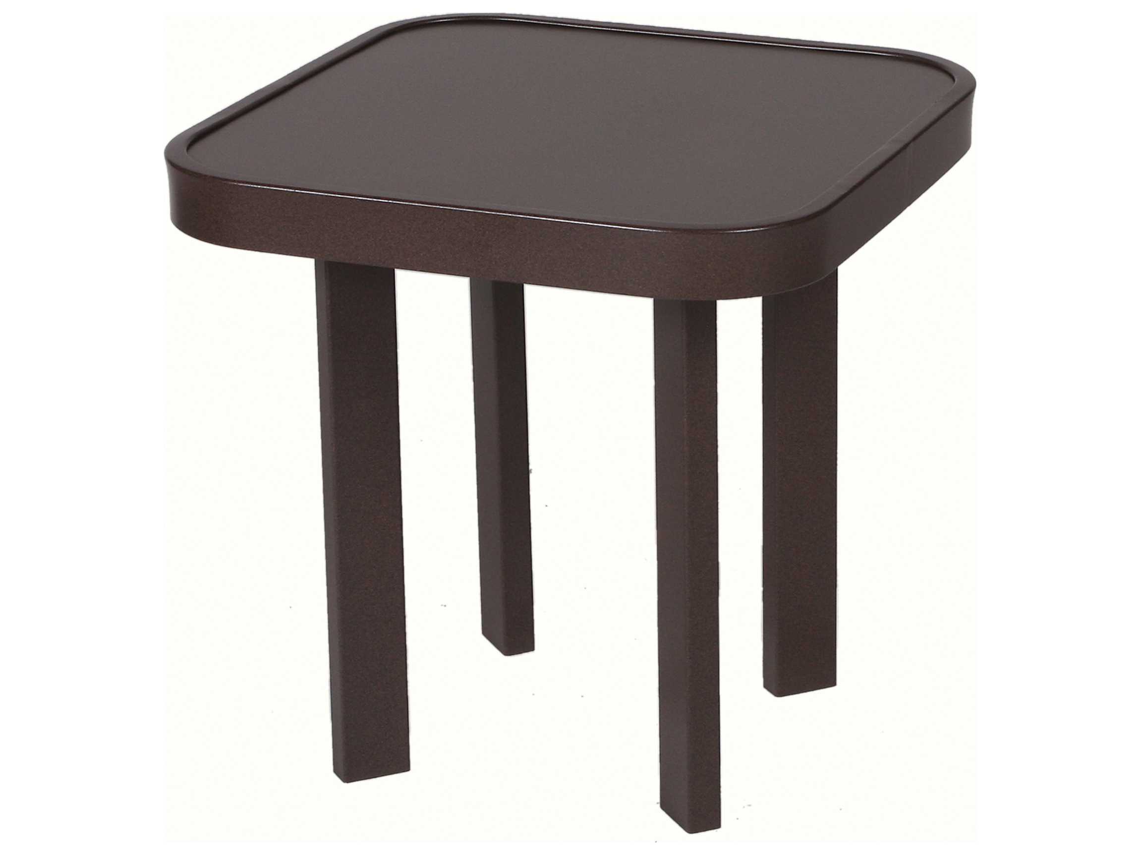 Suncoast Vectra Aluminum Square Natural Occasional Table