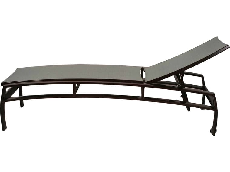 Suncoast Pinnacle Sling Aluminum Adjustable Outdoor Patio Chaise Lounge