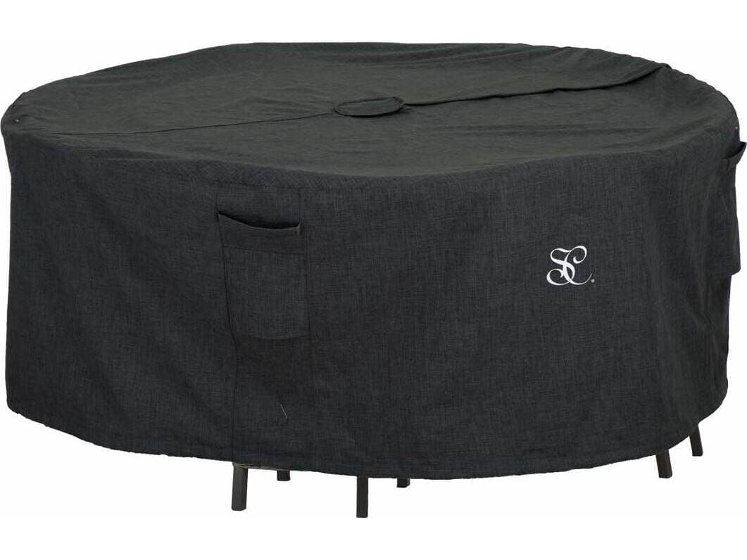 Summer Classics Furniture Round Dining Table Set Cover with Umbrella Hole