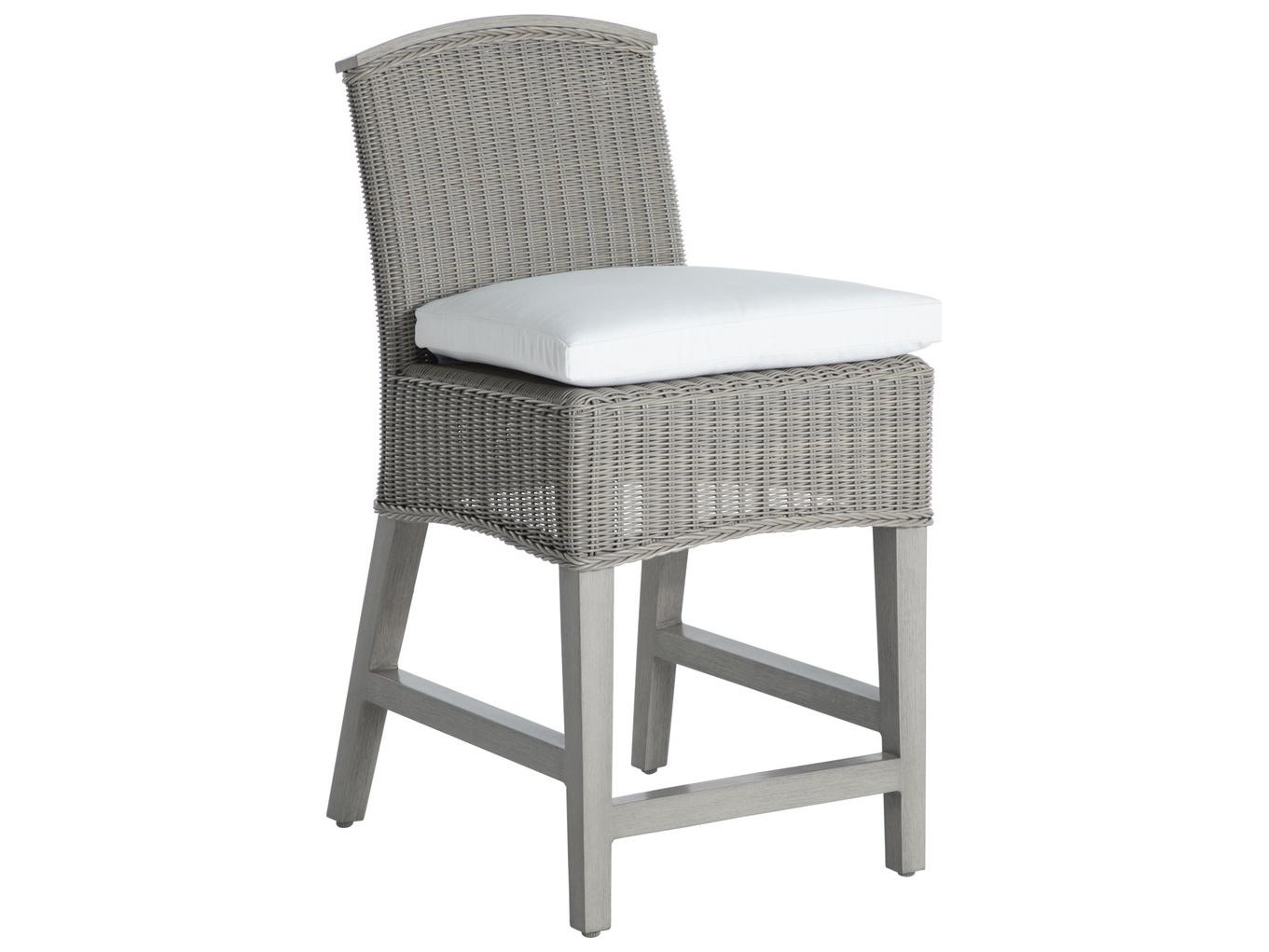 Summer Classics Astoria Resin Wicker Outdoor Patio Counter Stool