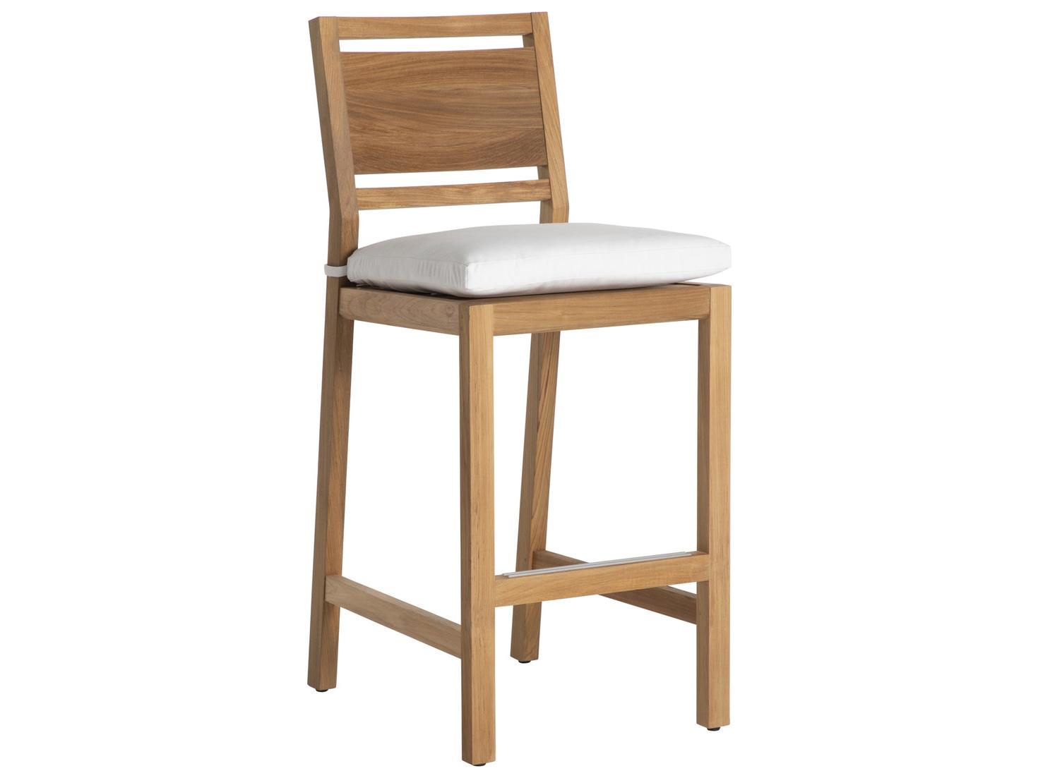Summer Classics Avondale Teak Outdoor Patio Bar Stool
