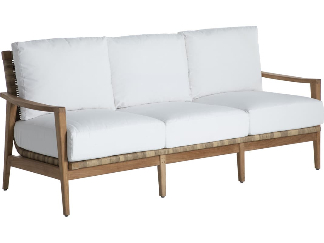 Summer Classics Pointe Teak Natural Outdoor Patio Sofa