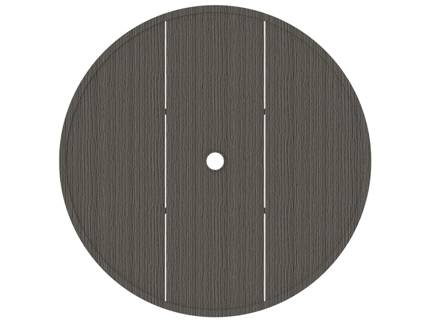 Summer Classics Wrought Aluminum Round Table Top with Umbrella Hole