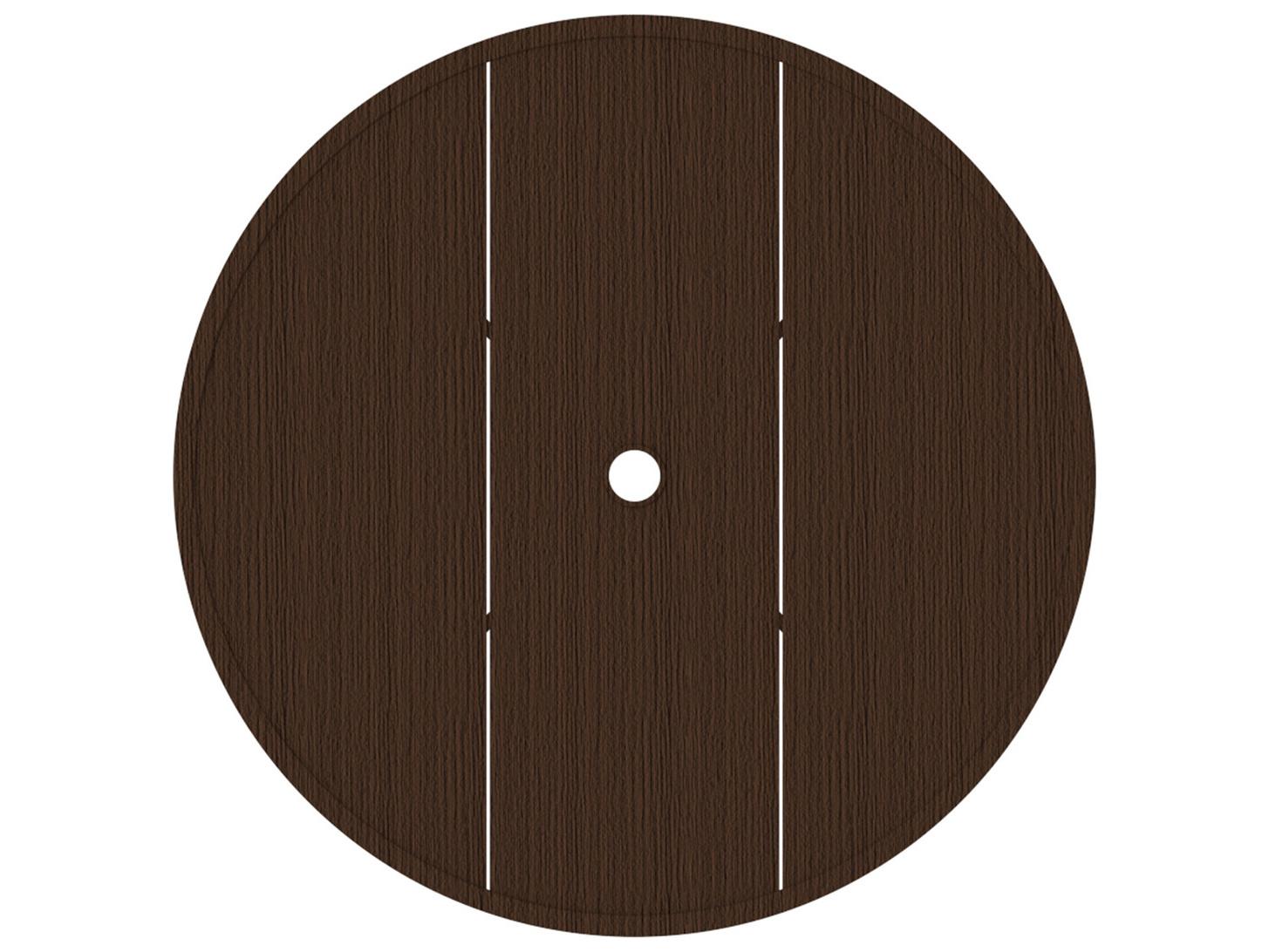 Summer Classics Wrought Aluminum Round Table Top with Umbrella Hole