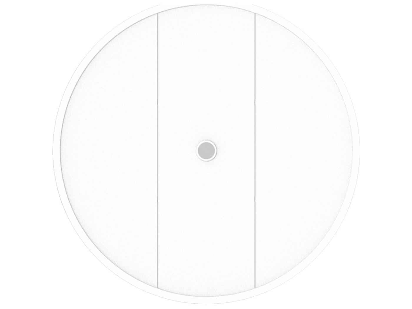 Summer Classics Wrought Aluminum Round Table Top with Umbrella Hole