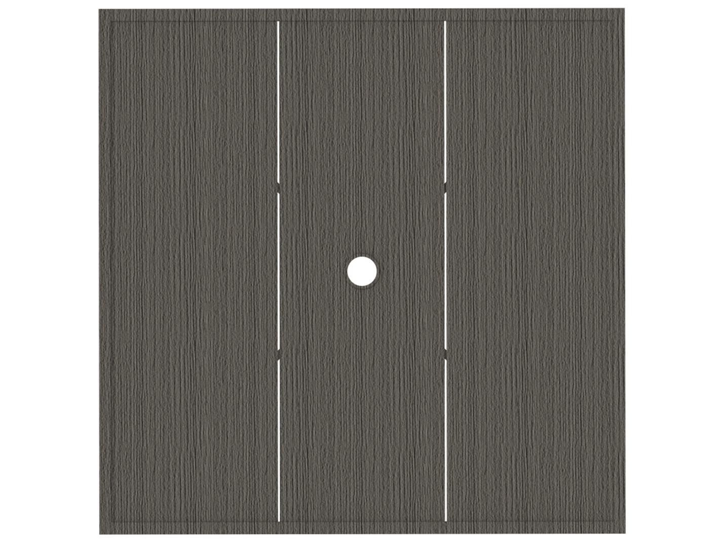 Summer Classics Wrought Aluminum Square Table Top with Umbrella Hole