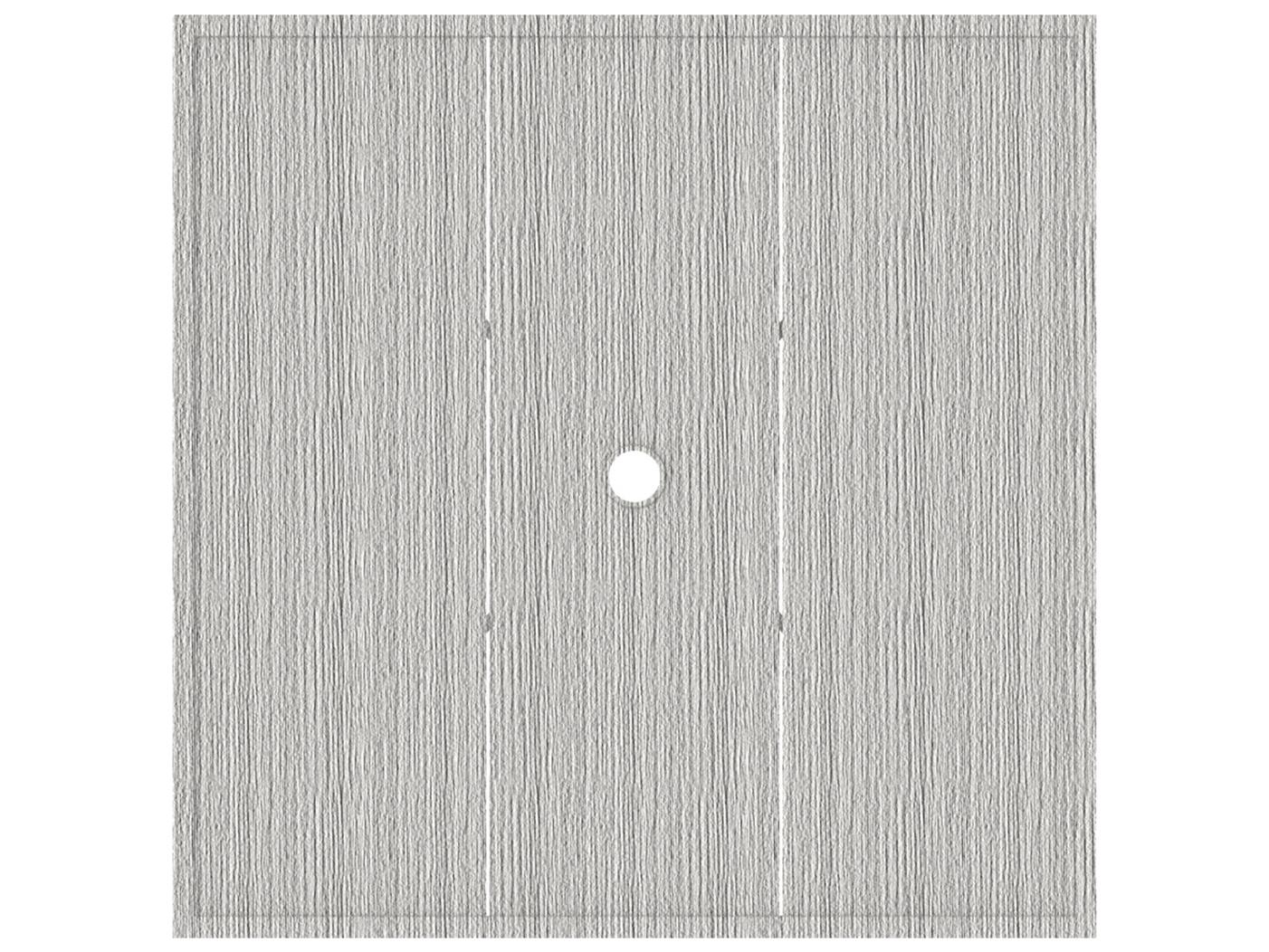 Summer Classics Wrought Aluminum Square Table Top with Umbrella Hole