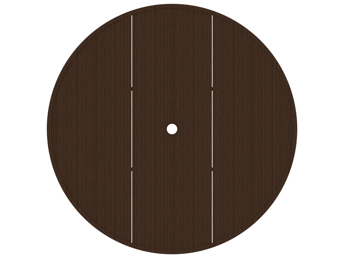 Summer Classics Wrought Aluminum Round Table Top with Umbrella Hole