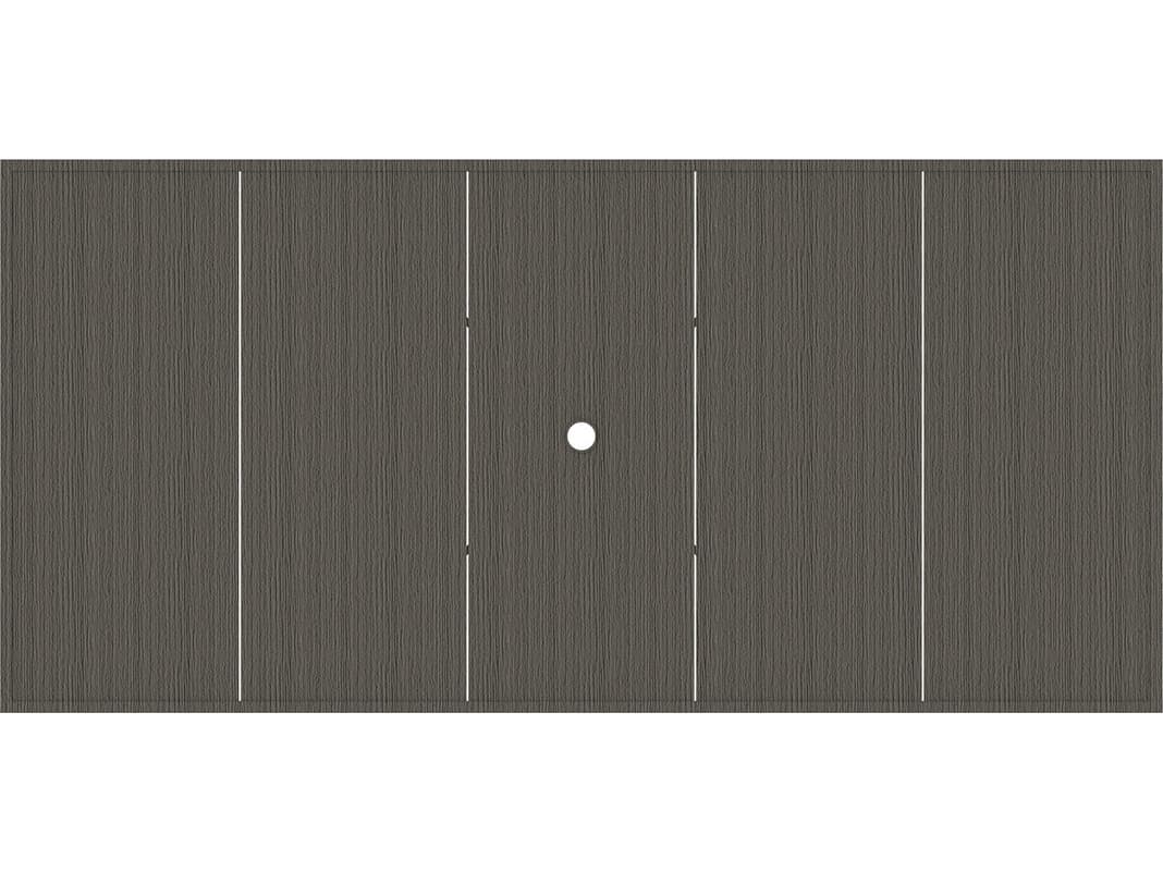 Summer Classics Wrought Aluminum Rectangular with Umbrella Hole