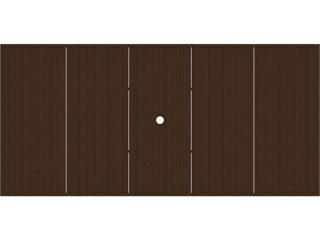 Summer Classics Wrought Aluminum Rectangular with Umbrella Hole