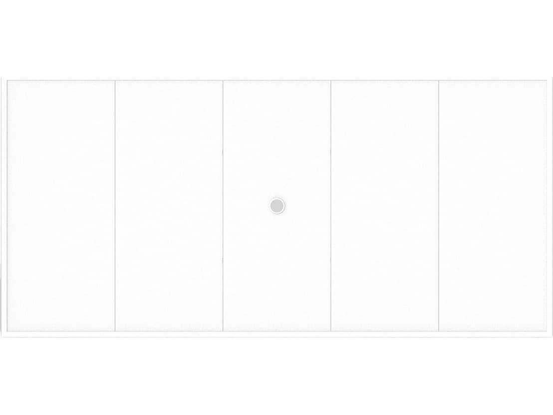 Summer Classics Wrought Aluminum Rectangular with Umbrella Hole