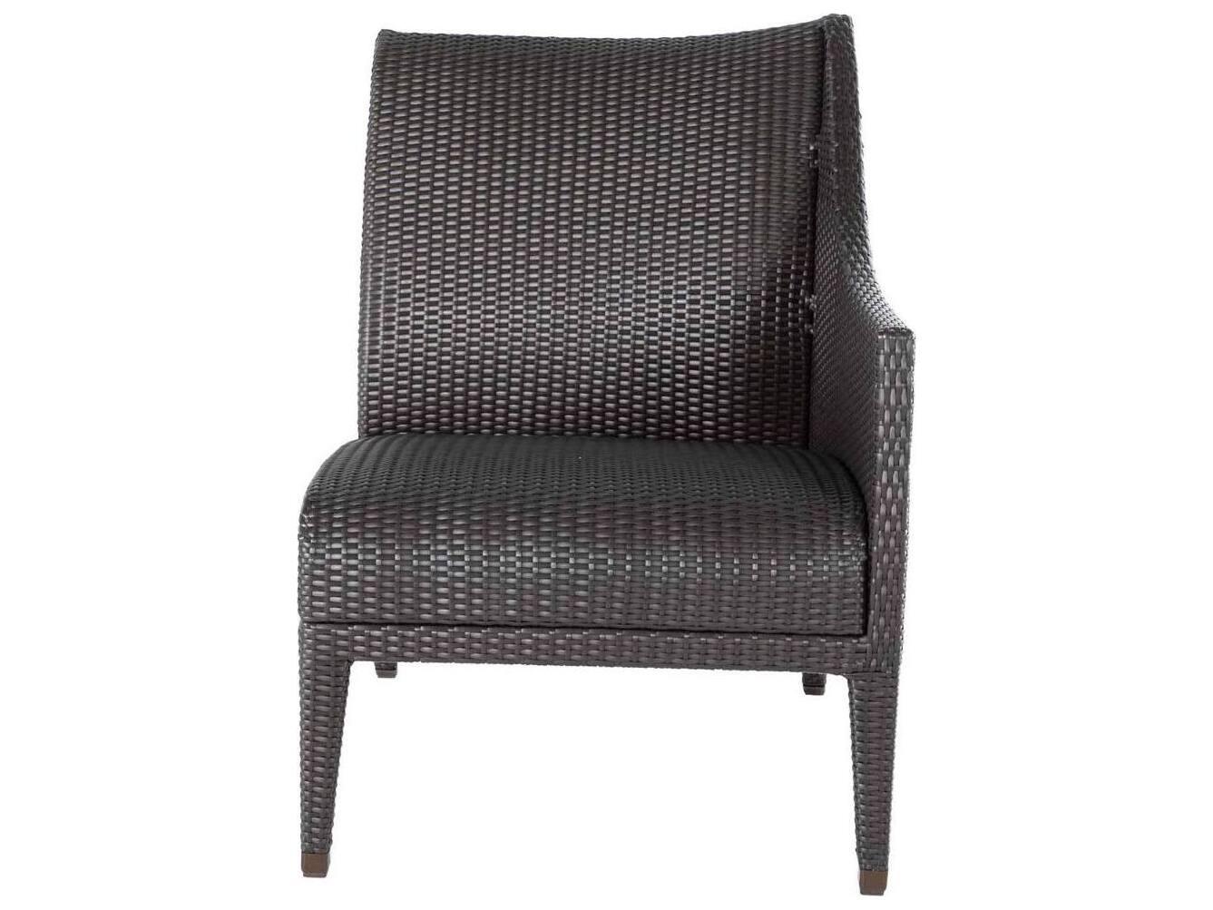 Summer Classics Athena Plus N-dura Resin Wicker Sectional Right Arm Patio Lounge Chair