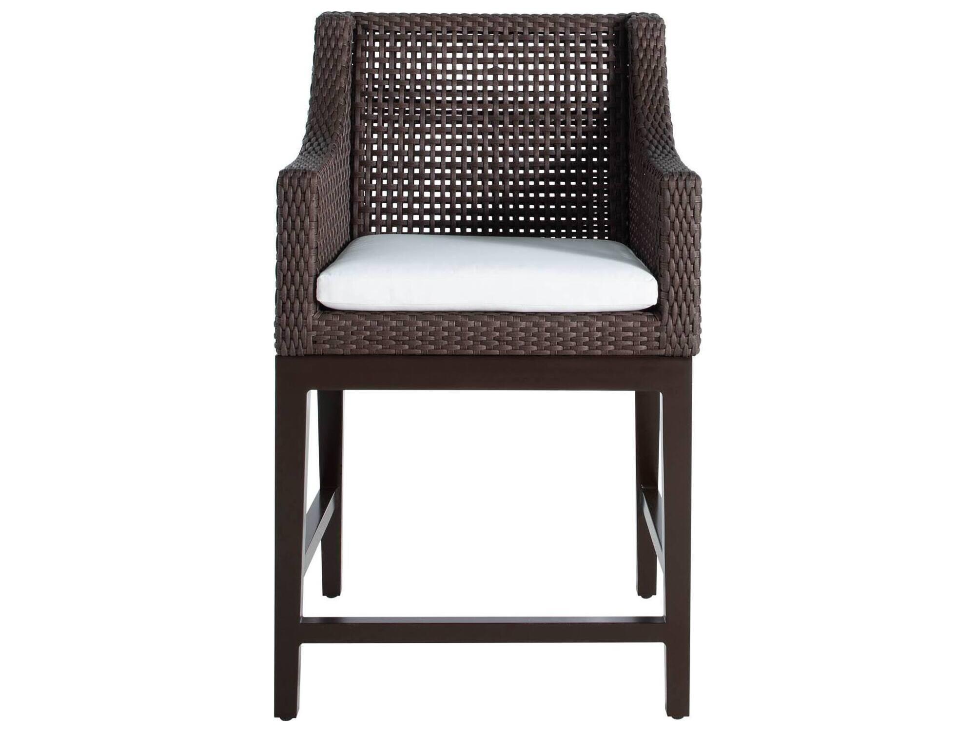 Summer Classics Montecito N-dura Resin Wicker Mahogany/Chestnut Patio Counter Stool