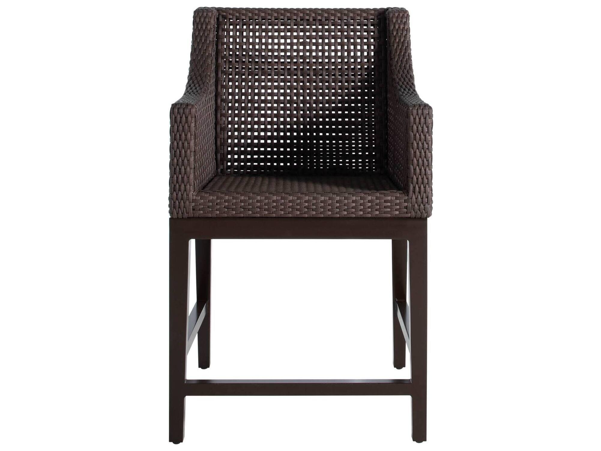 Summer Classics Montecito N-dura Resin Wicker Mahogany/Chestnut Patio Counter Stool