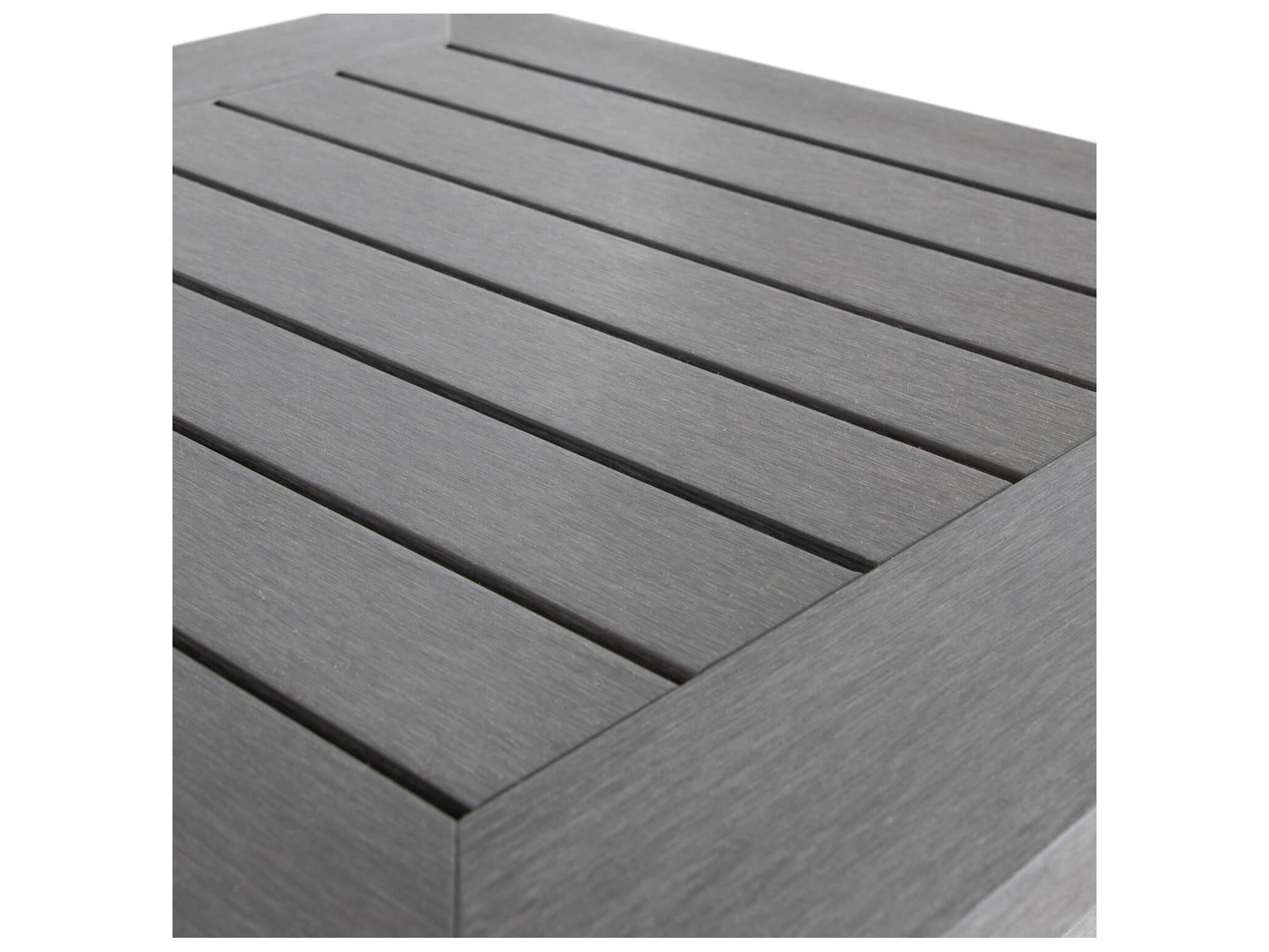 Summer Classics Portside N-Dura Wood Square Outdoor Side Table