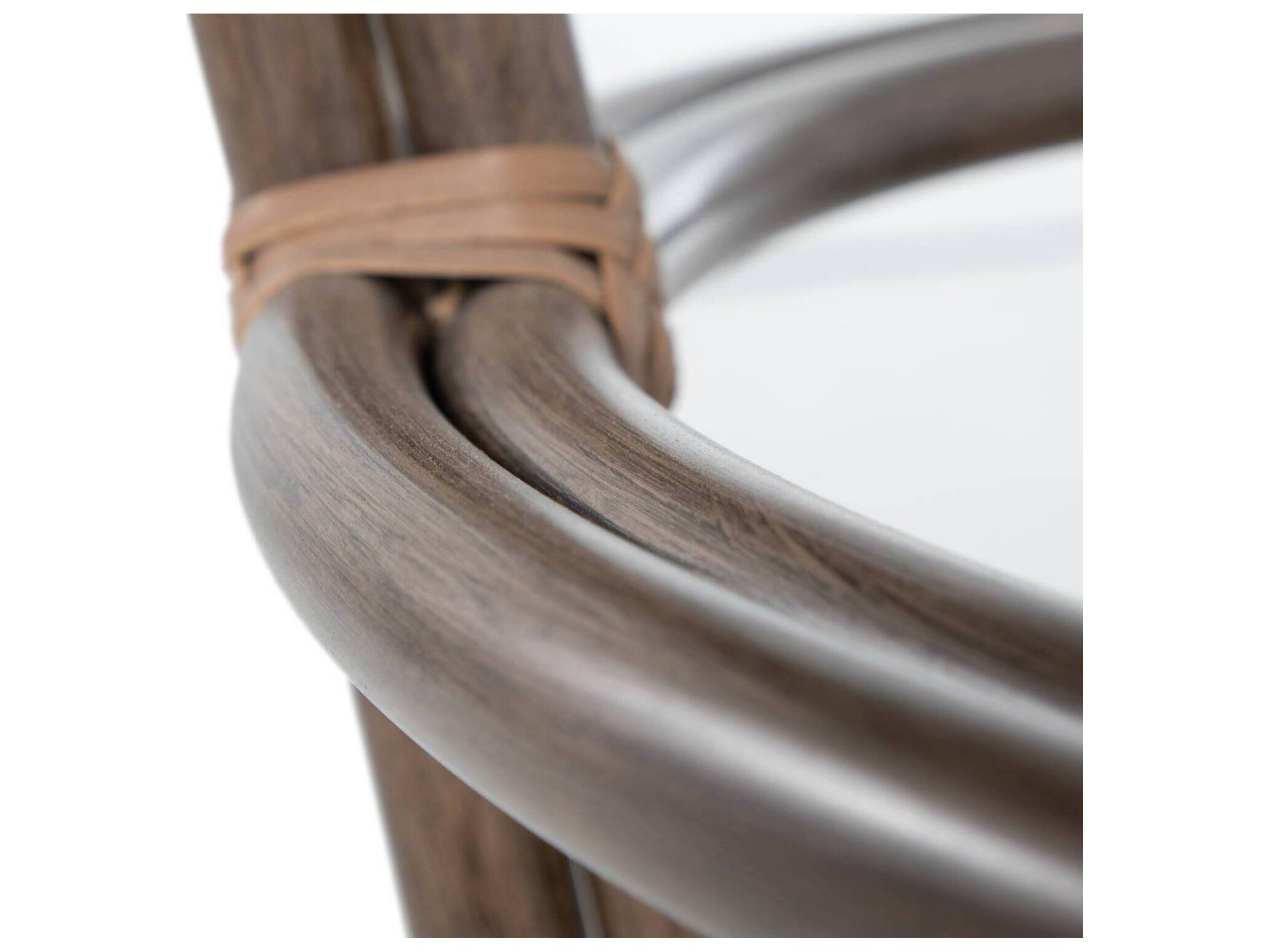 Summer Classics Malibu Aluminum Wicker Oka/Burlap High Back Outdoor Sofa