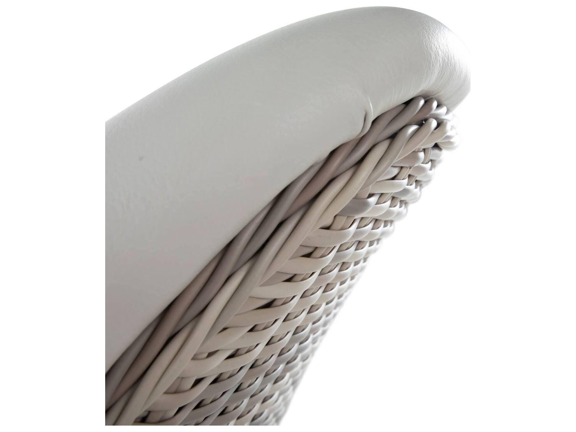 Summer Classics Palma N-Dura Resin Wicker Natural Outdoor Patio Sofa with Vinyl