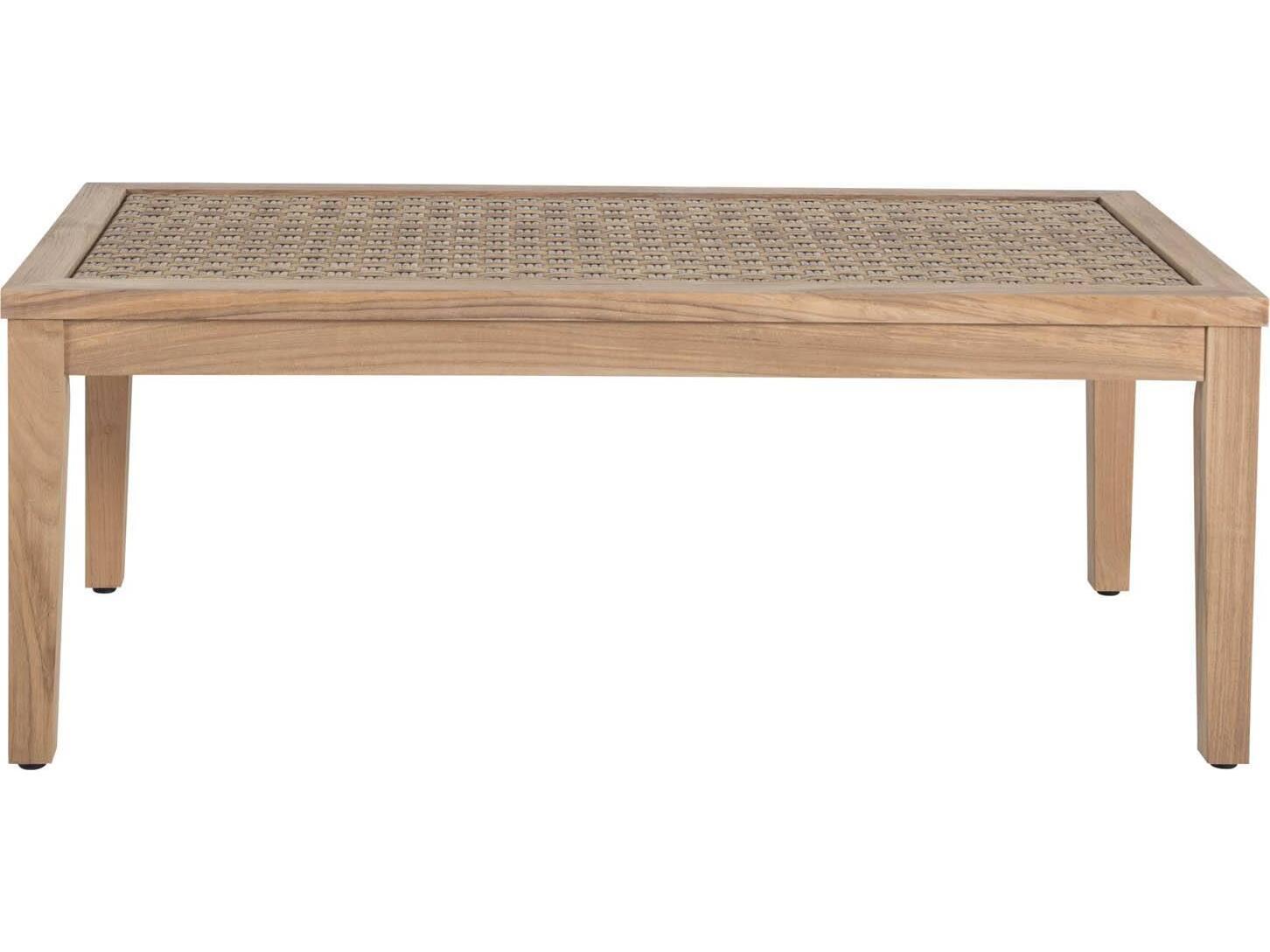 Summer Classics Savannah Teak Natural Rectangular Outdoor Coffee Table