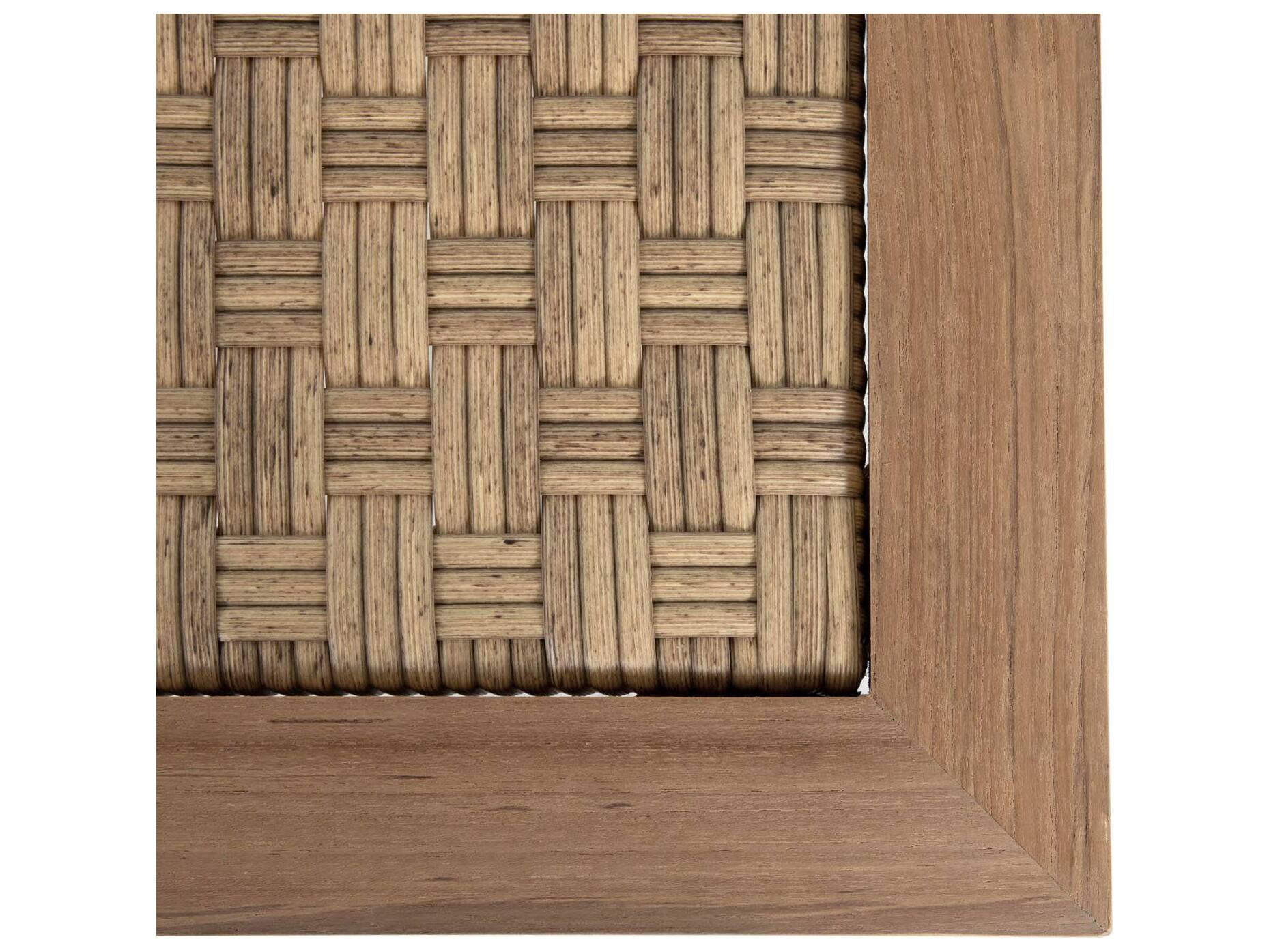 Summer Classics Savannah Teak Natural Square Outdoor Patio End Table