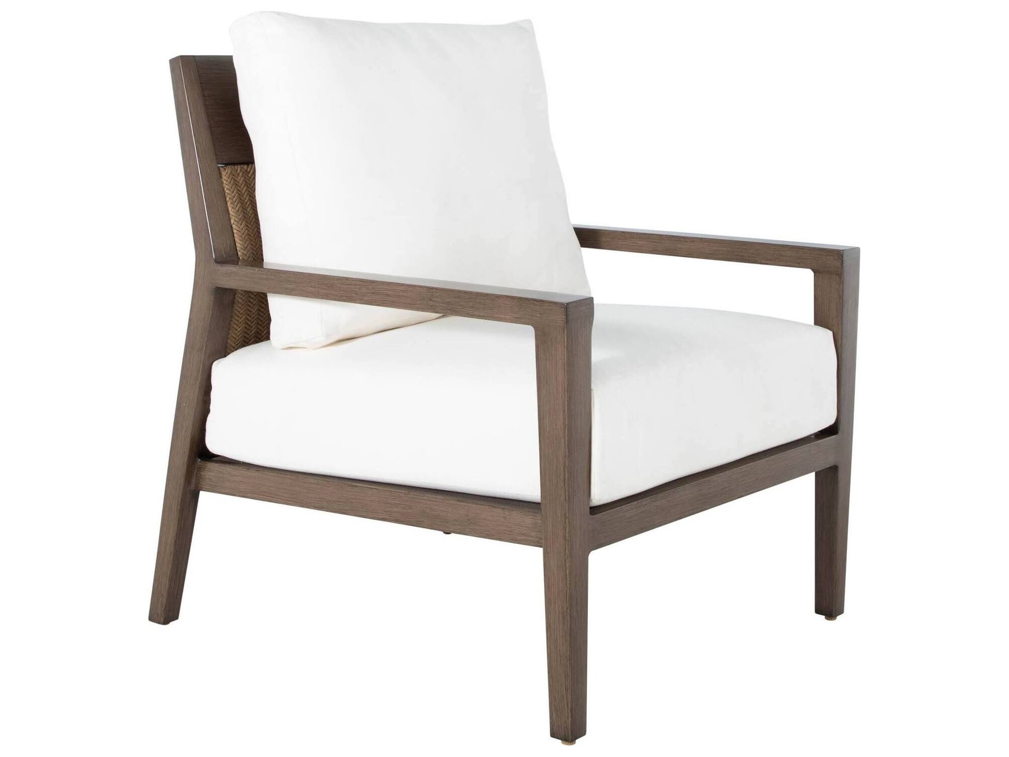 Summer Classics Savannah Aluminum N-Dura Resin Wicker Oak/Raffia Patio Lounge Chair