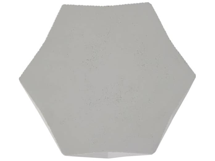 Summer Classics Albany Cast Stone Natural Hexagon Outdoor Patio Side Table