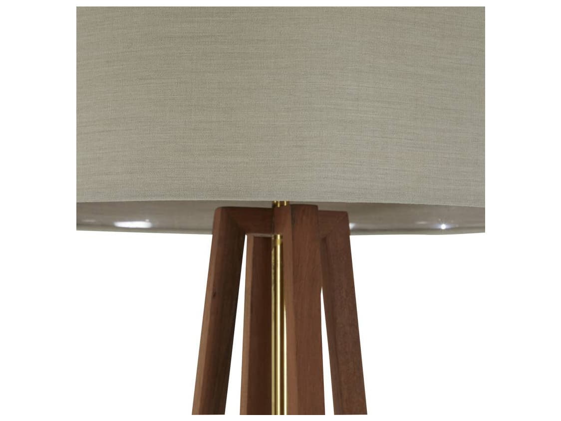 Summer Classics Jayda Natural Teak Outdoor Floor Lamp