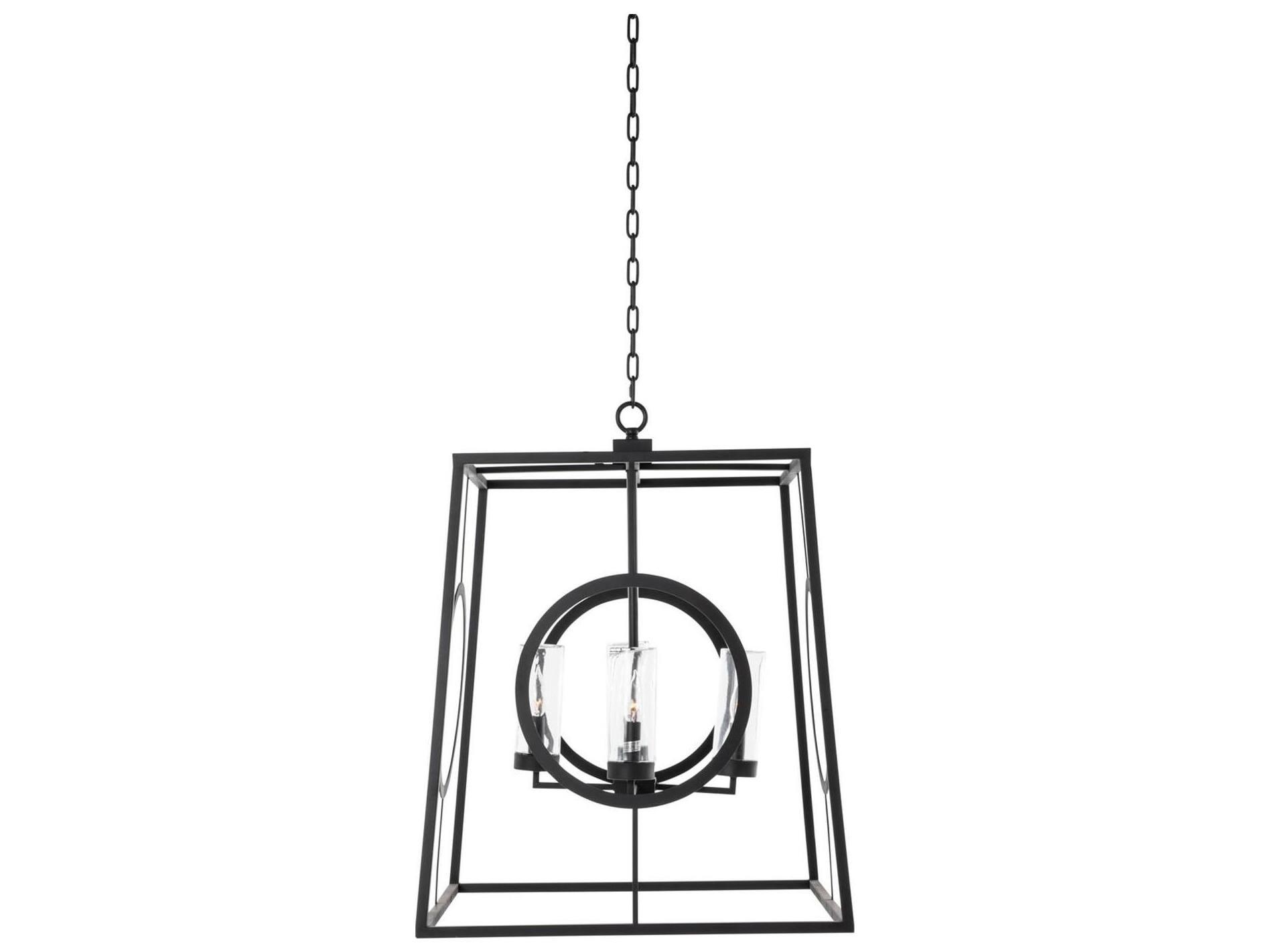 Summer Classics Omar Stainless Steel Black Outdoor Chandelier