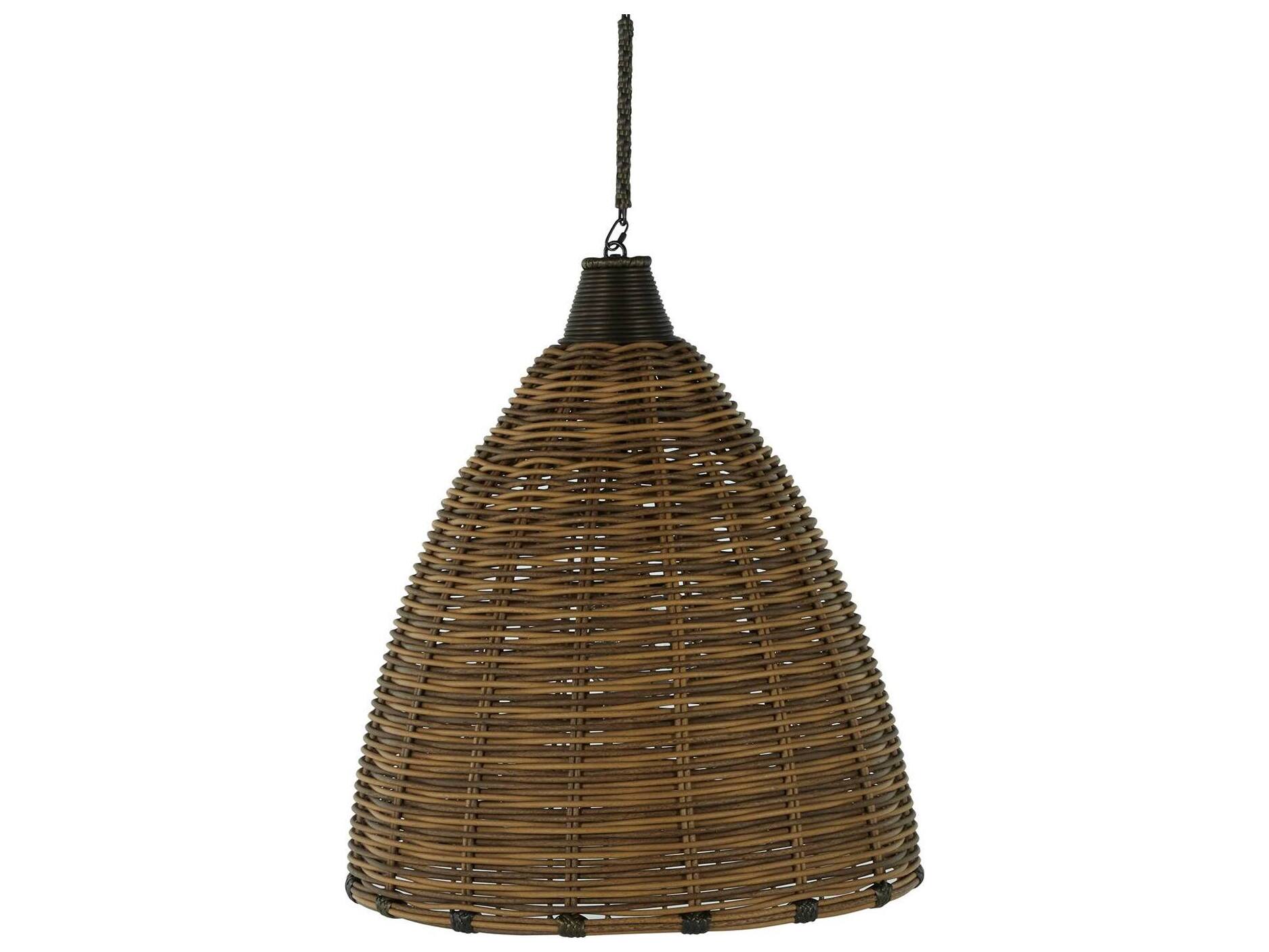 Summer Classics Prescott Resin Wicker Mahogany/Chestnut Outdoor Chandelier