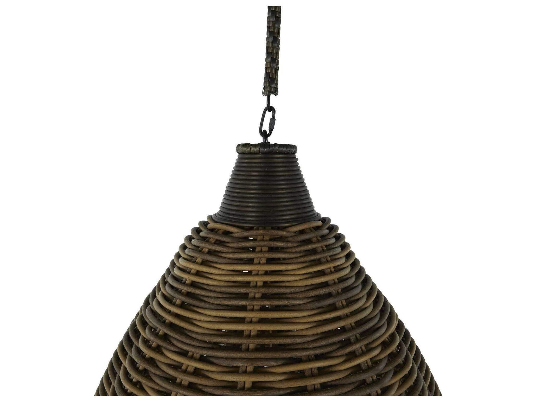 Summer Classics Prescott Resin Wicker Mahogany/Chestnut Outdoor Chandelier