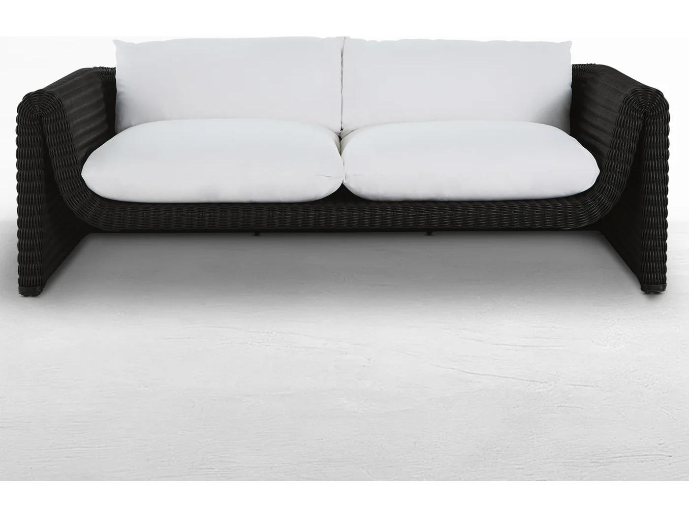 Summer Classics Como Wicker Sofa Raffia