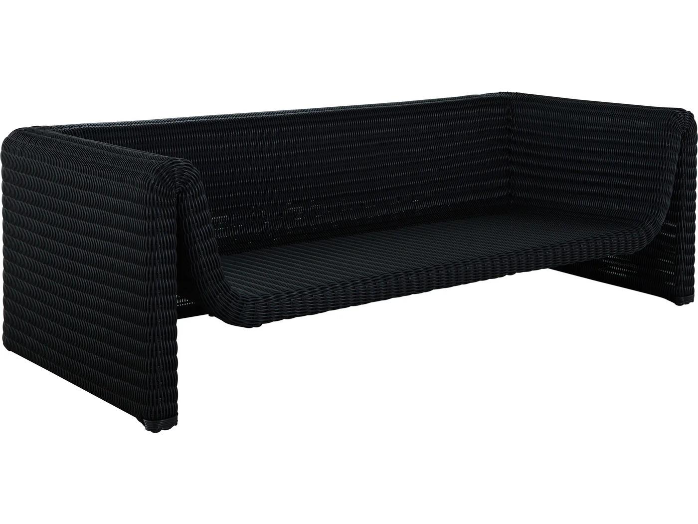 Summer Classics Como Wicker Sofa Raffia