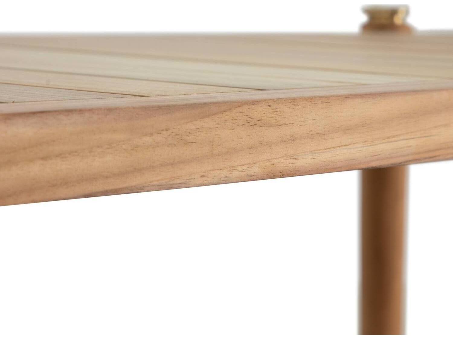 Summer Classics Pacifica Natural Teak Rectangular Outdoor Patio Coffee Table