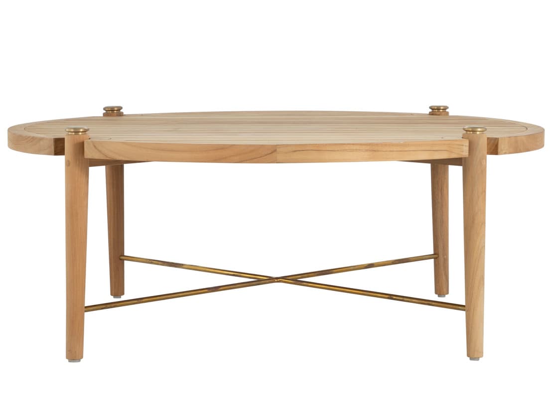 Summer Classics Pacifica Natural Teak Round Patio Coffee Table