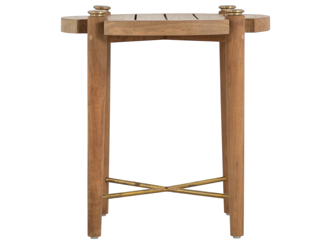 Summer Classics Pacifica Natural Teak Square Patio End Table