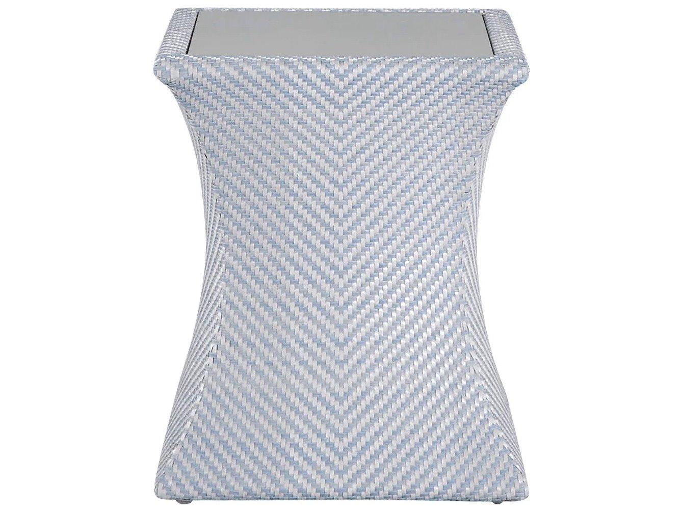 Summer Classics Bari N-Dura Resin Wicker 19.75" Square End Table