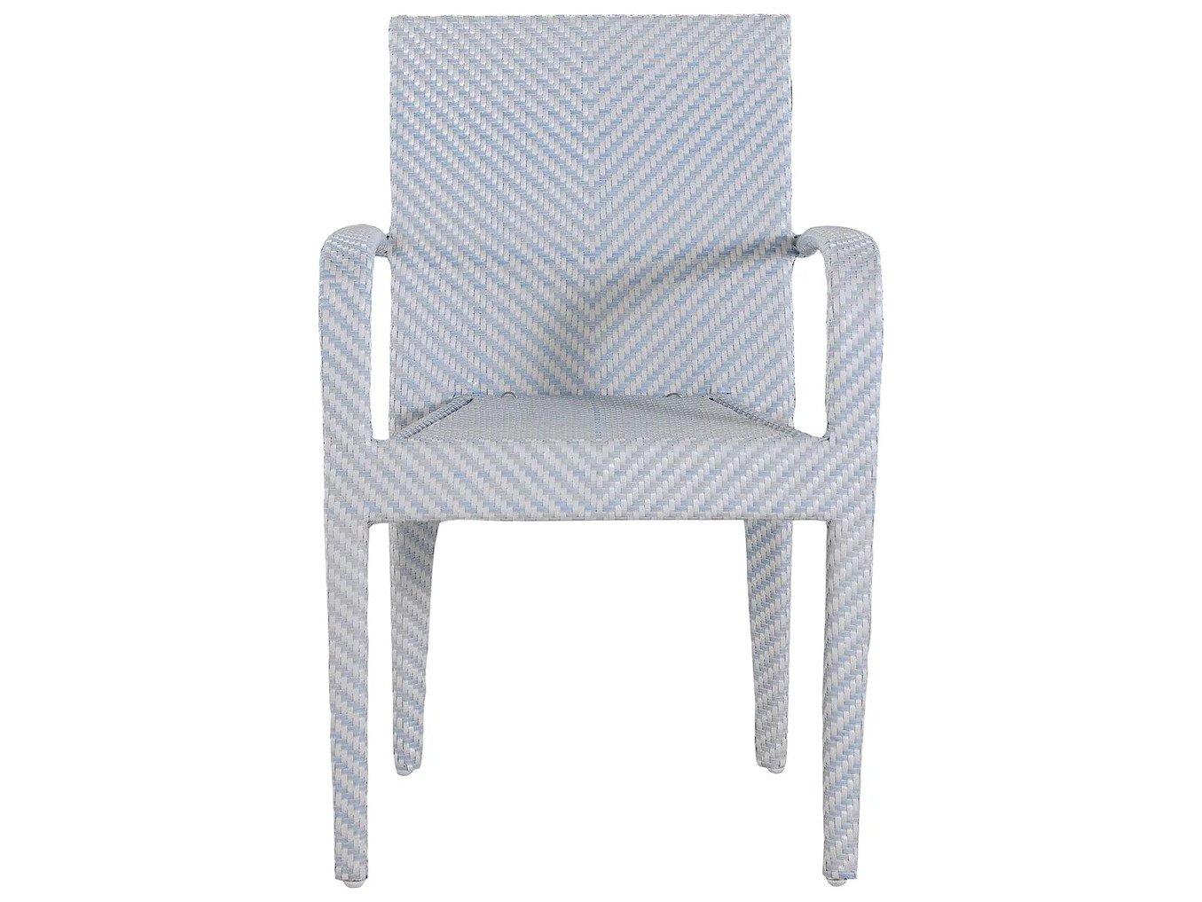 Summer Classics Bari N-Dura Resin Wicker Stacking Arm Chair
