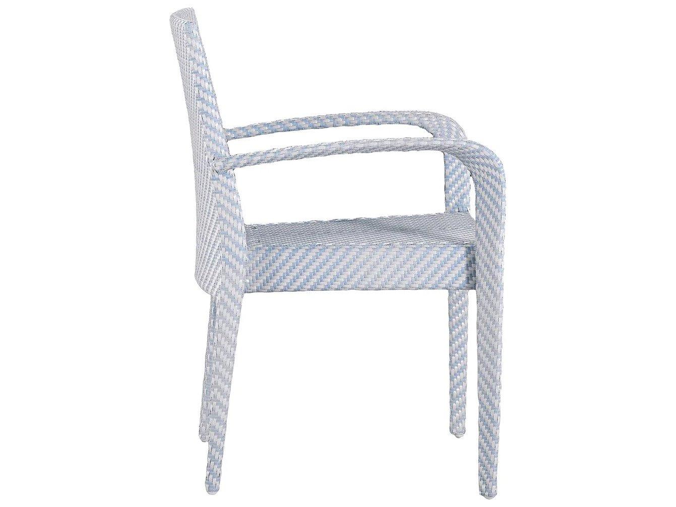 Summer Classics Bari N-Dura Resin Wicker Stacking Arm Chair