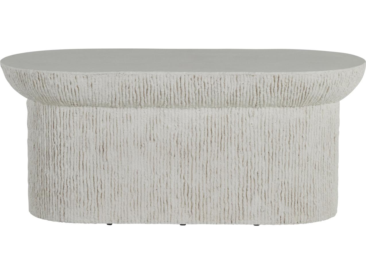 Summer Classics Cast Stone Brant Oval Outdoor Coffee Table