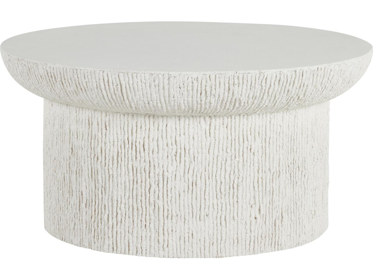 Summer Classics Cast Stone Brant Round Outdoor Patio Coffee Table