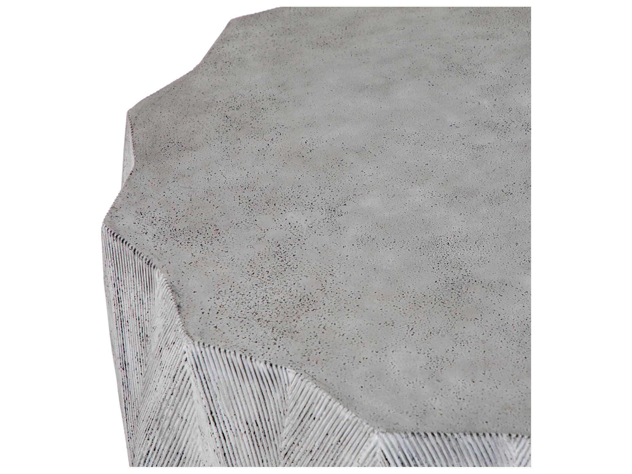 Summer Classics Cast Stone Mandarin Round Patio Coffee Table