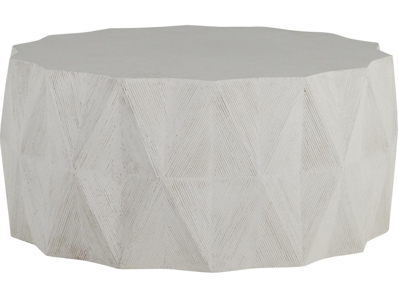Summer Classics Cast Stone Mandarin Round Patio Coffee Table