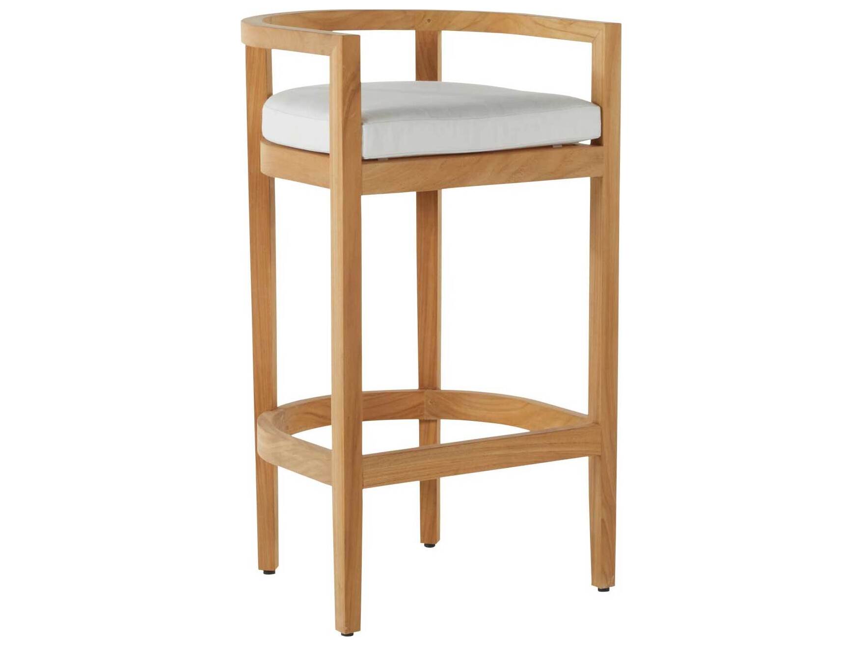 Summer Classics Santa Barbara Teak Natural Outdoor Patio Bar Stool