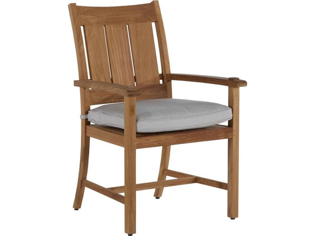 Summer Classics Croquet Teak Dining Arm Chair